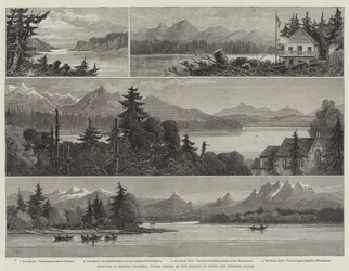Skizzen in British Columbia, Orte besucht vom Marquis von Lorne und Prinzessin Louise